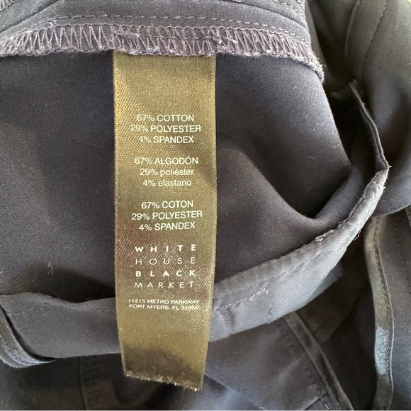 White House Black Market The 5” Shorts Navy Blue 5 pocket Sz 4 - Picture 6 of 9